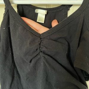 Women’s Black Crop Tee